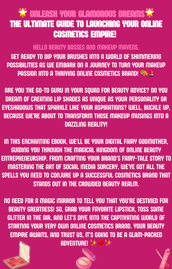 The Ultimate Guide for Starting your Own Makeup Line!